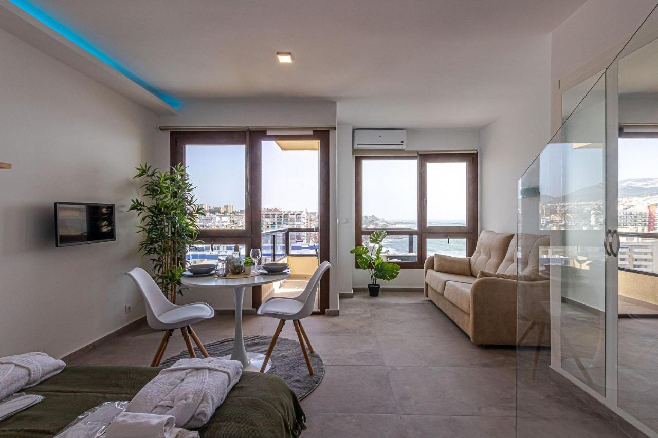 Beachfront With Spectacular Views And Swimming Pool Benalmadena Bagian luar foto